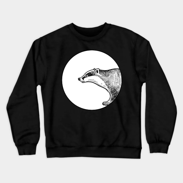 Badger Crewneck Sweatshirt by Johnny_Sk3tch